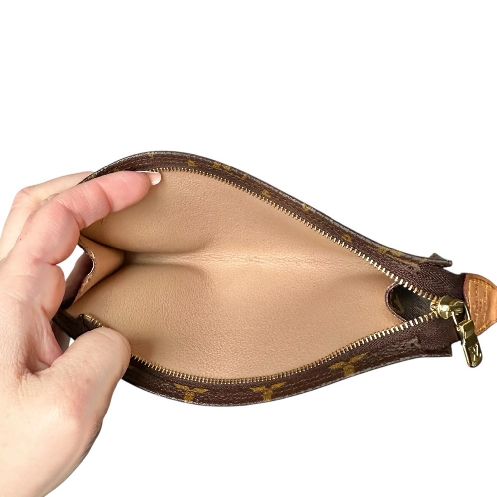 Louis Vuitton Monogram & Vachetta Leather Bucket Toiletry Pouch Bag - Picture 9 of 15